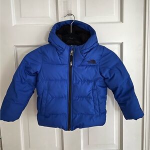 Toddler The North Face Blue Down Coat Jacket Fleece 721271 4T Mint Condition